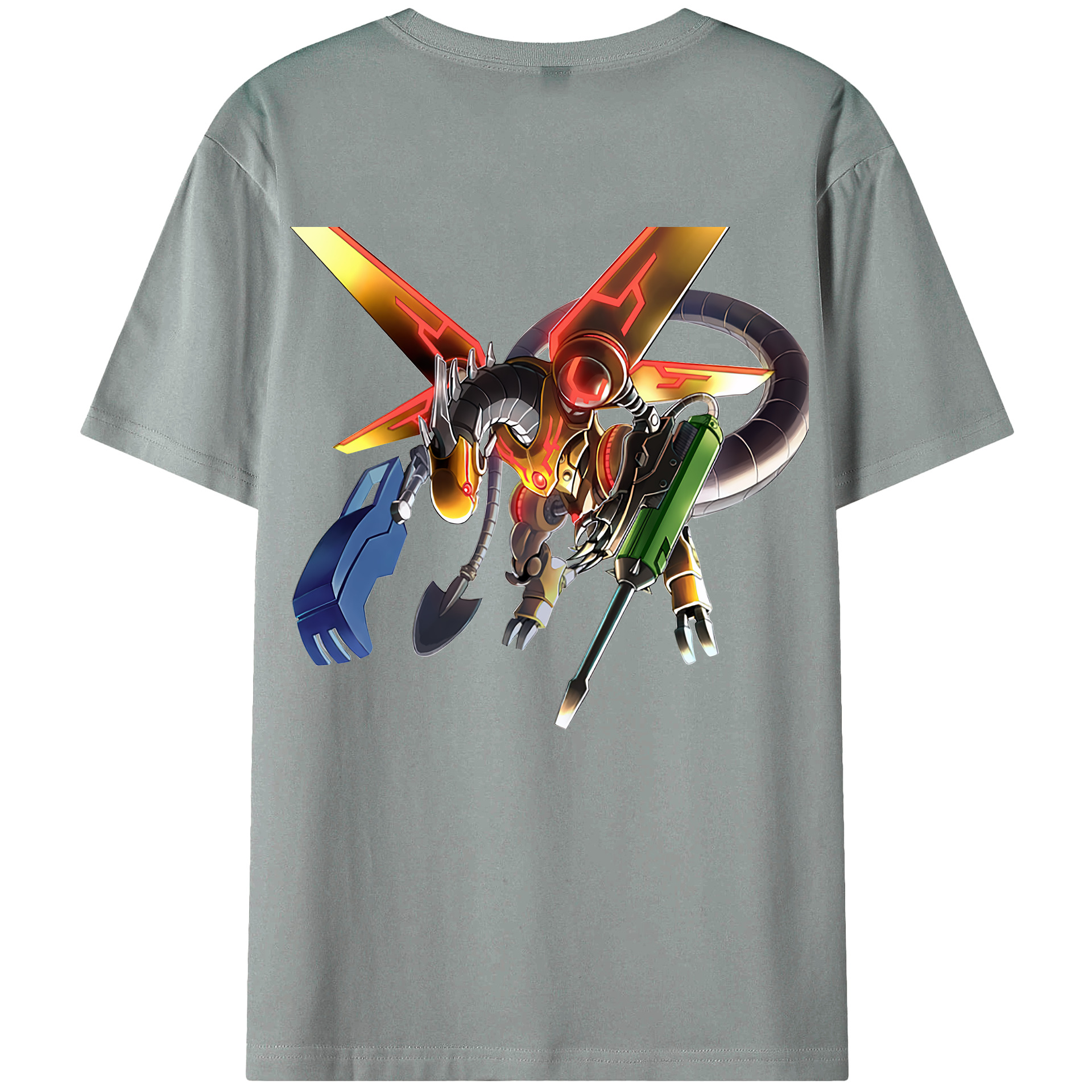 （画像用） 遊☆戯☆王 Yu-Gi-Oh! 綿100％ メンズ半袖Tシャツ（バックプリント） 通気性